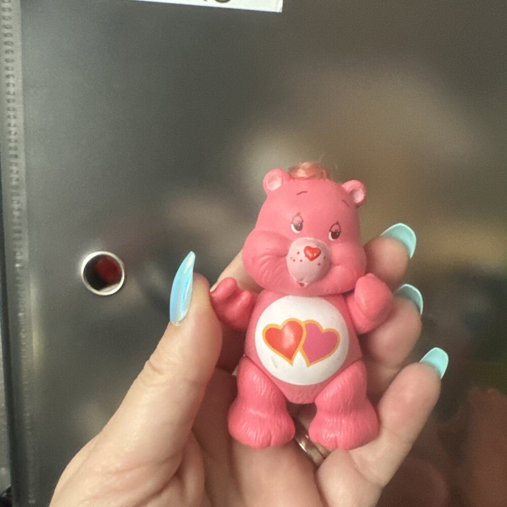 Love-a-Lot 3 inch Posable Bear Vintage Kenner Care Bear Figurine 1983